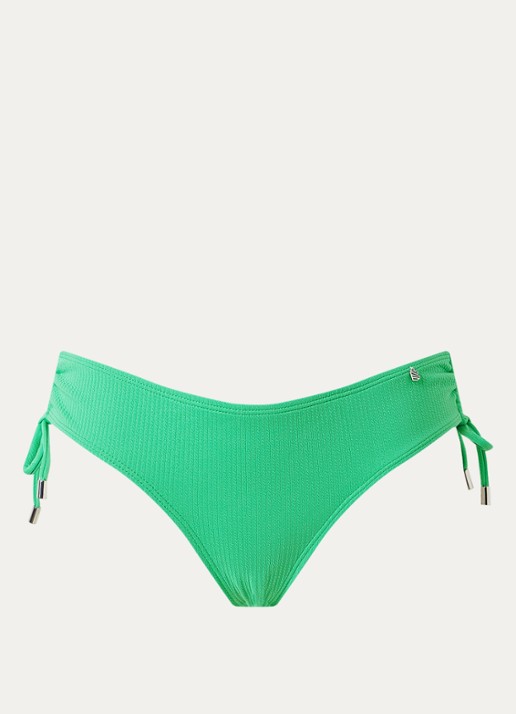 Beachlife Hipster bikinislip met trekkoord - voorkant lichtgroen