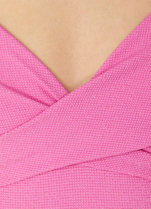 Beachlife Pink Shimmer badpak met vulling en lurex - detail 6 roze