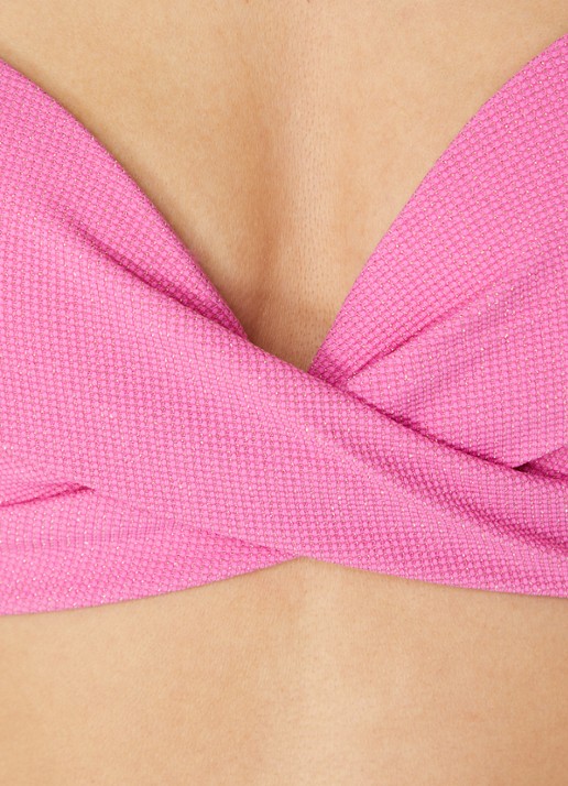 Beachlife Voorgevormde bikinitop met lurex - detail 5 roze
