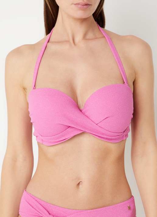 Beachlife Voorgevormde bikinitop met lurex - detail 5 roze