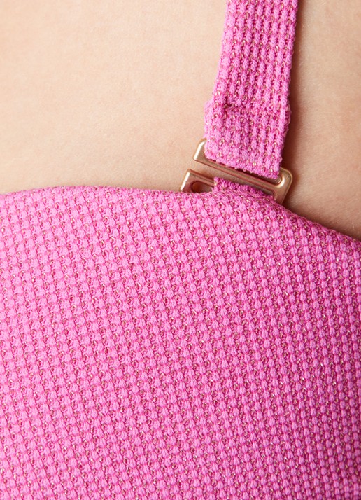 Beachlife Voorgevormde bikinitop met lurex - detail 6 roze
