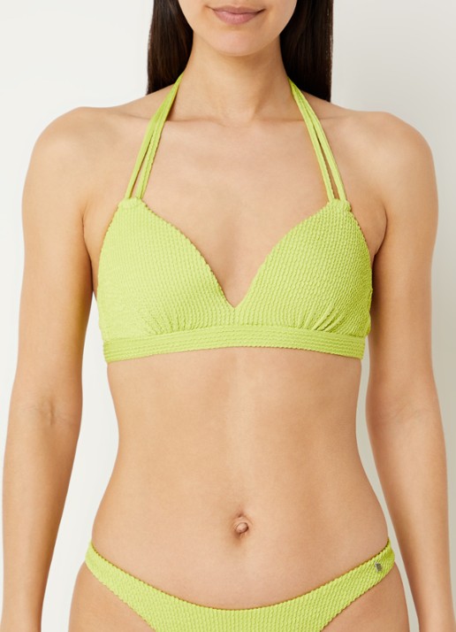 Beachlife Voorgevormde bikinitop met structuur - voorkant 4 groen