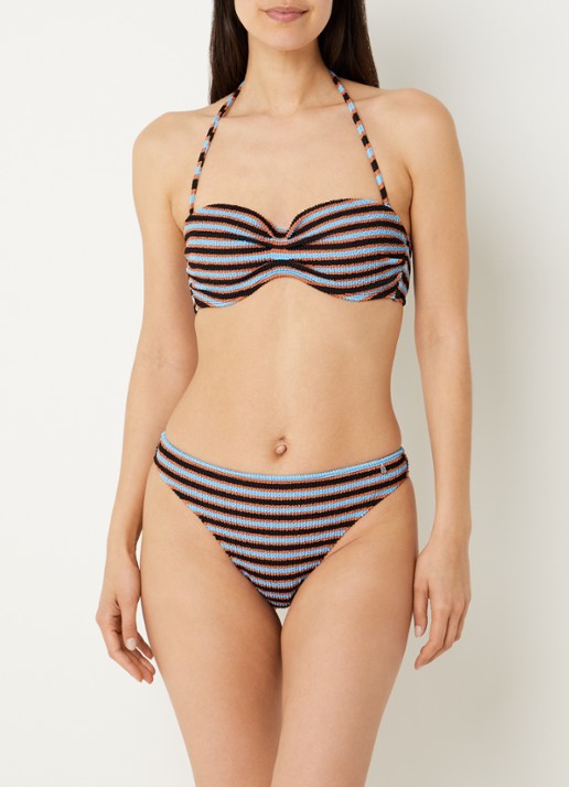 Beachlife Voorgevormde triangel bikinitop met streepprint
