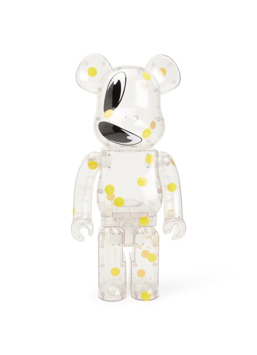 Bearbrick Bearbrick 1000% Samual Ross 72 cm - voorkant transparant