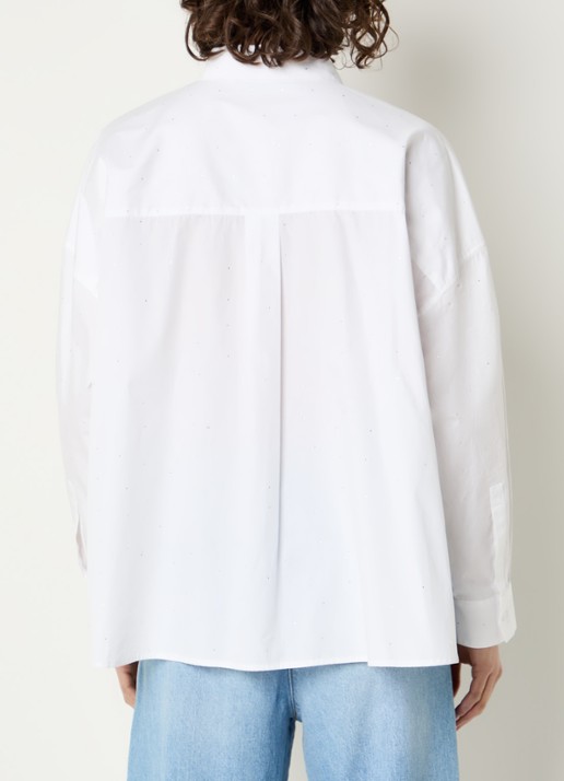 Beaumont Amal blouse met strass - achterkant 3 wit