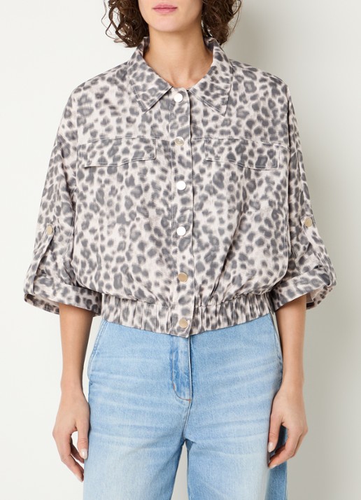 Beaumont Benjamin jack met panterprint en klepzakken