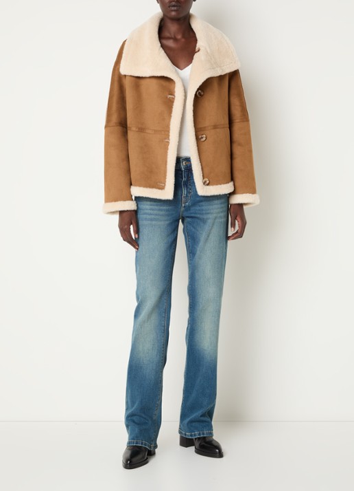 Beaumont Chayeen reversible jack van imitatiebont - voorkant 5 camel