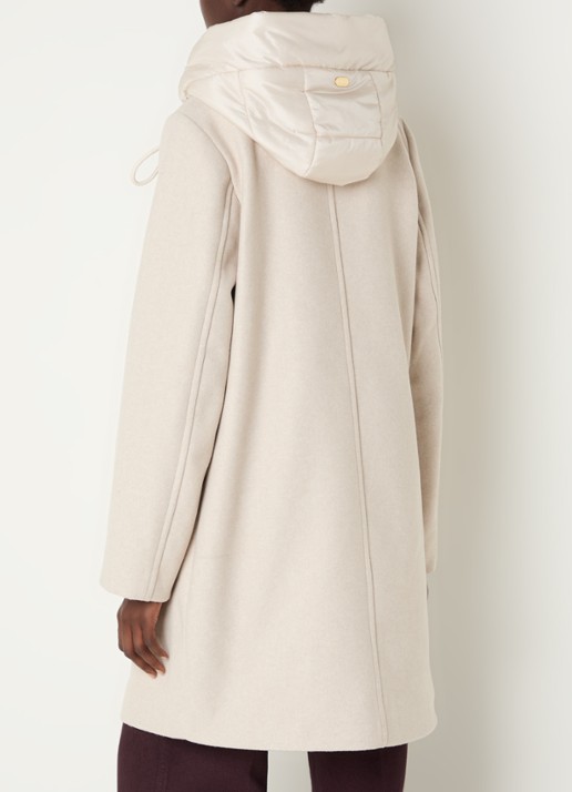 Beaumont Elvira mantel met uitneembare binnenjas - achterkant 3 creme