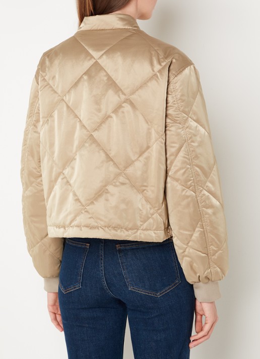 Beaumont Gwenn bomberjack met quilt patroon  - achterkant 4 goud