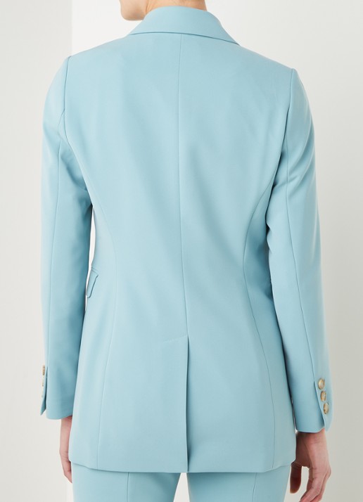 Beaumont Longline blazer met klepzakken - achterkant mint
