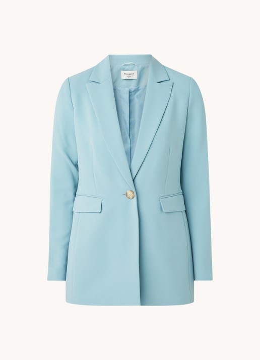 Beaumont Longline blazer met klepzakken - voorkant 2 mint