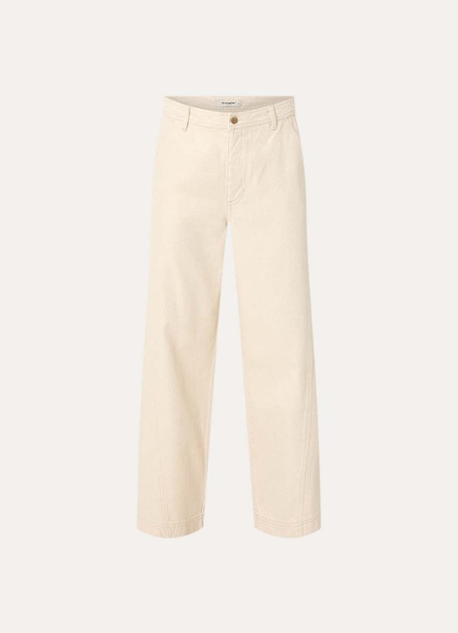 Beaumont Milly high waist wide leg jeans met lurex - voorkant 3 goud