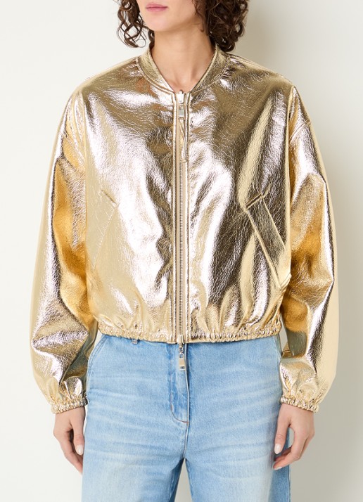 Beaumont Sammy reversible bomerjack met metallic finish