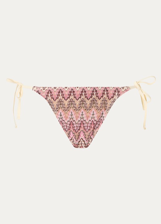Becksöndergaard Amber Baila bikinislip met structuur - voorkant 2 donkerroze