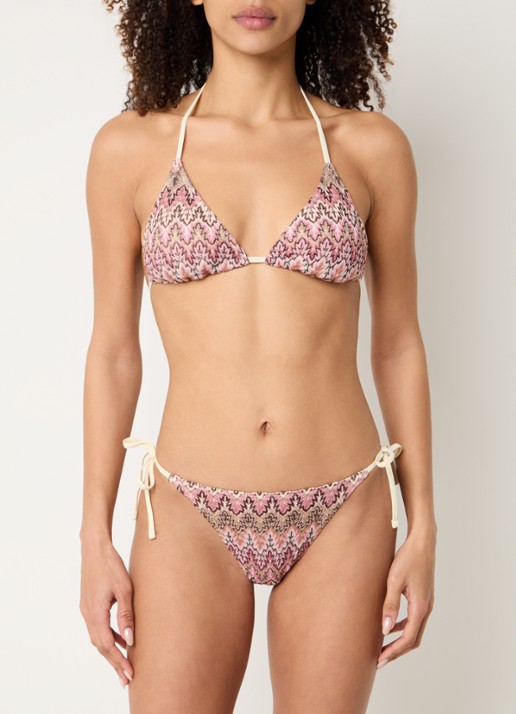 Becksöndergaard Amber Bel triangel bikinitop met uitneembare vulling - voorkant 2 bruin