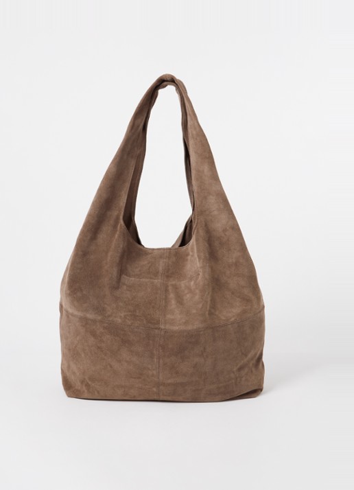 Becksöndergaard Dalliea shopper van suède - voorkant 4 lichtbruin