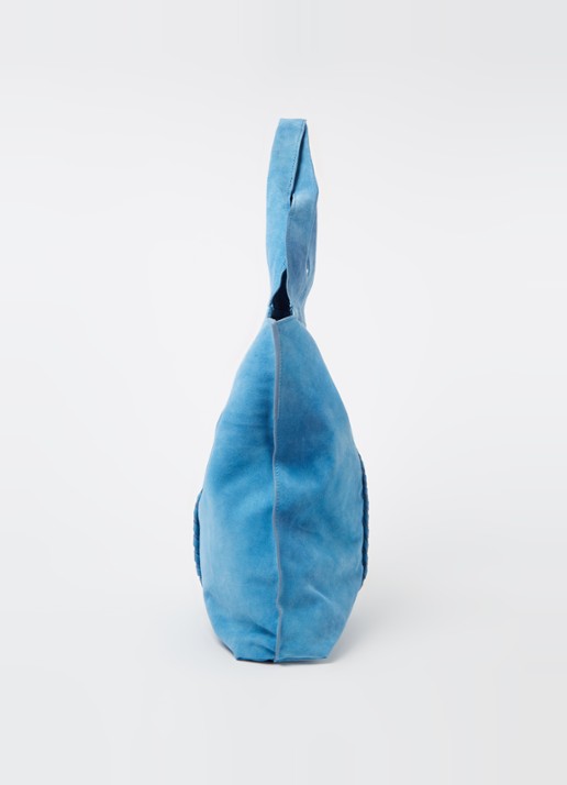 Becksöndergaard Danita shopper van suède - detail 2 blauwgrijs