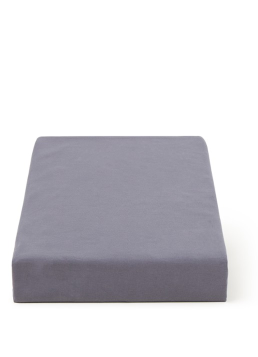 BeddingHouse Dutch Design Hoeslaken van  katoenblend, hoekhoogte 28 cm - voorkant grijs