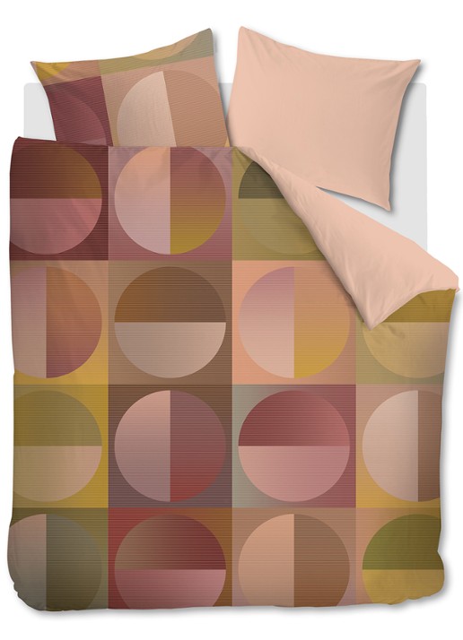 BeddingHouse Dutch Design Jazz dekbedovertrekset van  katoensatijn 210TC - inclusief kussenslopen - voorkant 8 multicolor
