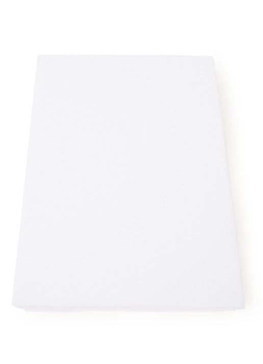 Beddinghouse Jersey splittopper hoeslaken in katoenblend, hoekhoogte 12 cm  - voorkant wit