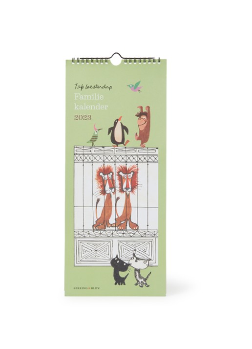 Bekking & Blitz Fiep Westendorp familiekalender 2023 - voorkant lichtgroen