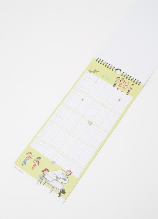 Bekking & Blitz Fiep Westendorp familiekalender 2023 - voorkant 2 lichtgroen