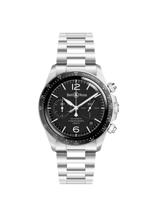 Bell & Ross Horloge BRV294-BL-ST/SST - voorkant zilver