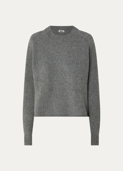 Bellerose Amecro grofgebreide trui van wol - voorkant 3 grijs
