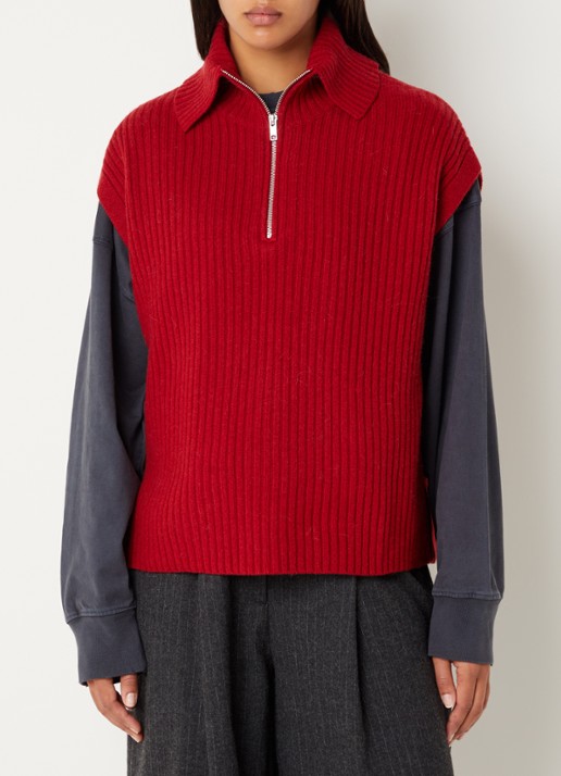 Bellerose Amer grofgebreide spencer in wolblend
