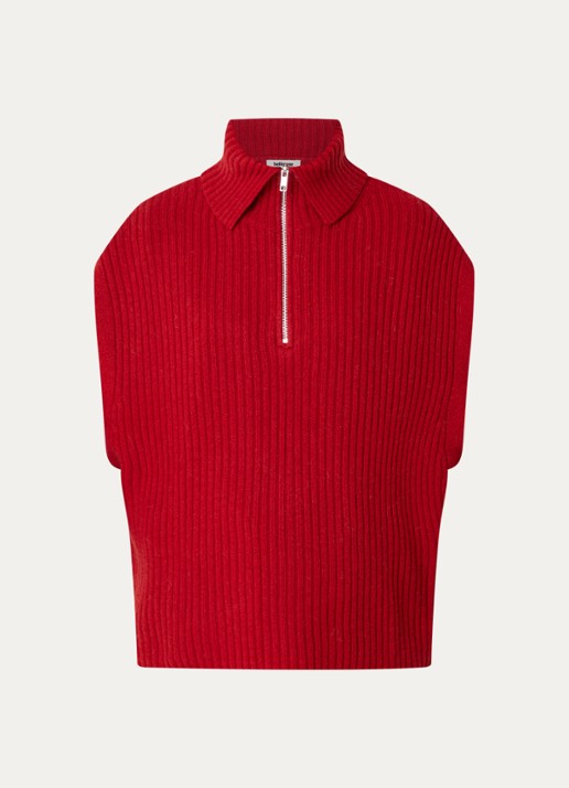Bellerose Amer grofgebreide spencer in wolblend
