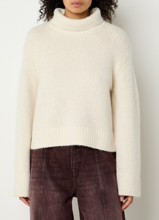 Bellerose Aosat grofgebreide trui in zijdeblend