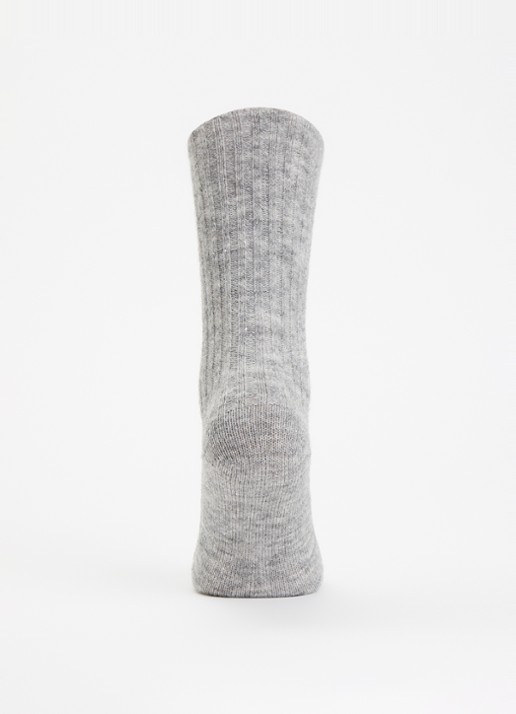 Bellerose Boti sokken in alpaca wolblend - voorkant 2 grijs