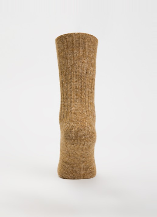 Bellerose Boti sokken in alpaca wolblend - voorkant 2 beige