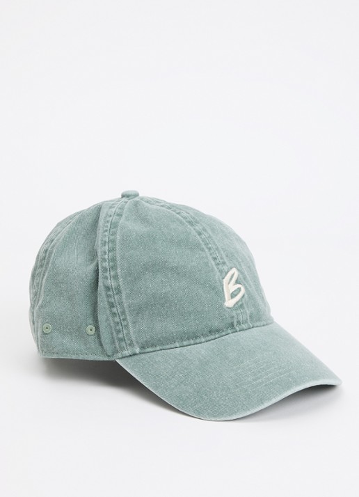Bellerose Damon pet met logoborduring - voorkant 2 zeegroen