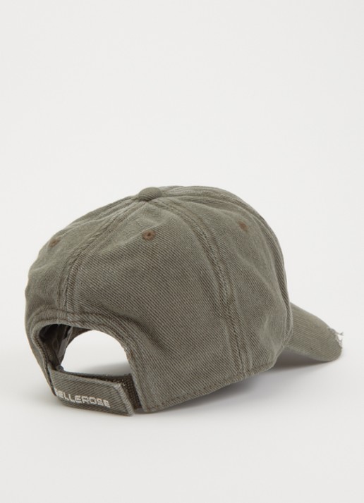 Bellerose Dasket pet met borduring - detail 2 olijfgroen