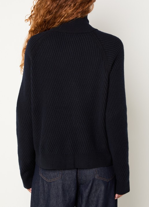 Bellerose Dorry grofgebreide trui van merino wol - achterkant 3 donkerblauw