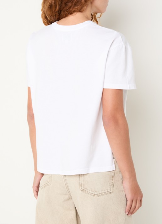 Bellerose Felio T-shirt met ronde hals - achterkant 3 wit