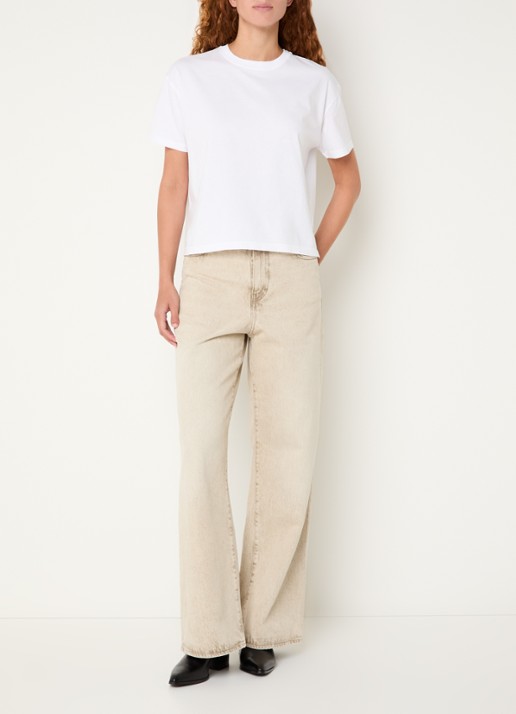 Bellerose Felio T-shirt met ronde hals - voorkant 2 wit