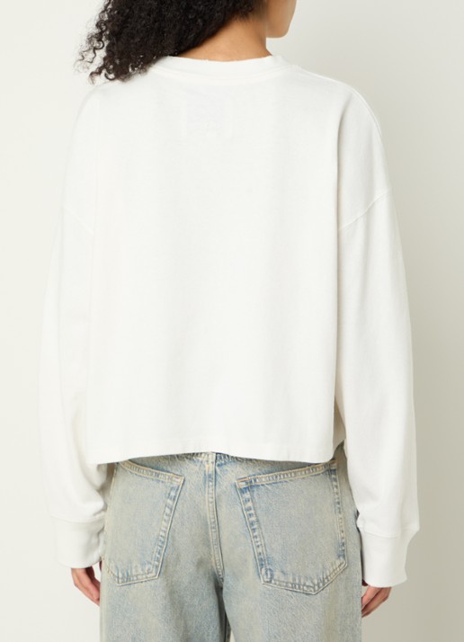 Bellerose Franto longsleeve met ronde hals - achterkant 2 gebroken wit