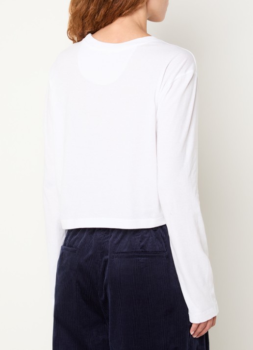 Bellerose Fuele long sleeve met ronde hals - achterkant 3 wit