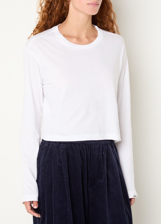 Bellerose Fuele long sleeve met ronde hals - detail 4 wit