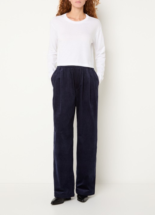 Bellerose Fuele long sleeve met ronde hals - voorkant 2 wit