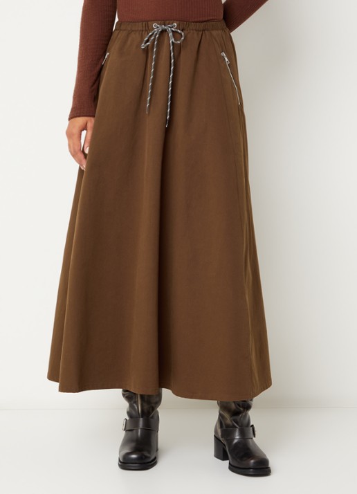 Bellerose Harlin midi A-lijn rok met ritszakken