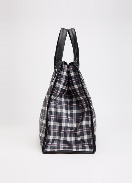 Bellerose Hecky shopper met print - detail 4 donkerblauw
