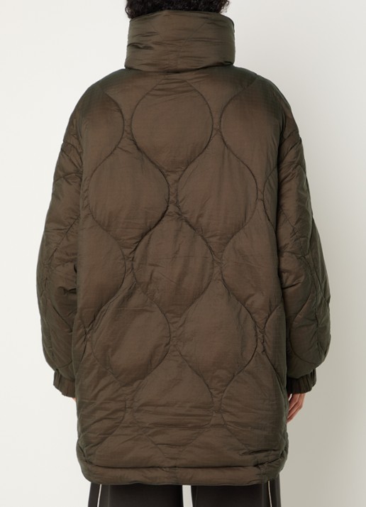 Bellerose Hedi reversible jack met opstaande kraag - achterkant 4 donkerbruin