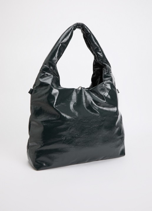 Bellerose Helbi schoudertas met afneembare schouderriem - achterkant antraciet
