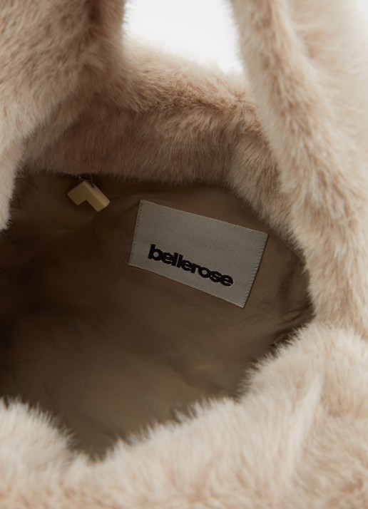 Bellerose Helga handtas van imitatiebont  - detail 3 beige