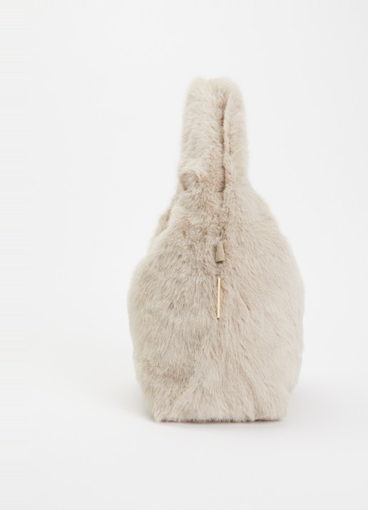Bellerose Helga handtas van imitatiebont  - detail 4 beige