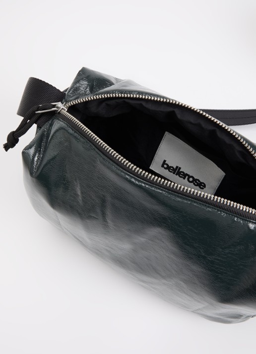 Bellerose Hobbes crossbodytas met verstelbare schouderriem - detail 3 antraciet