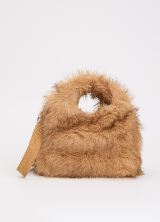 Bellerose Hochet handtas van imitatiebont met afneembare schouderriem